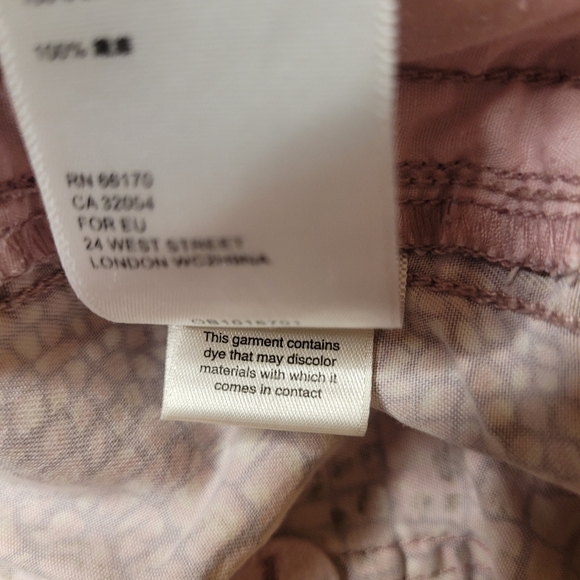 by Anthropologie Orana Snake Print Drawstring Pants sz L OB1016701 - Picture 9 of 13